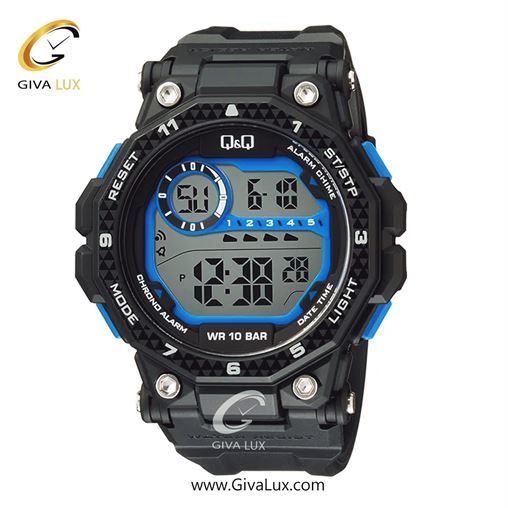 ساعت مچی اورجینال مردانه کیو اند کیو Q&Q مشکی | مشکی| مشکی| کد رفرنس G28A-004VY