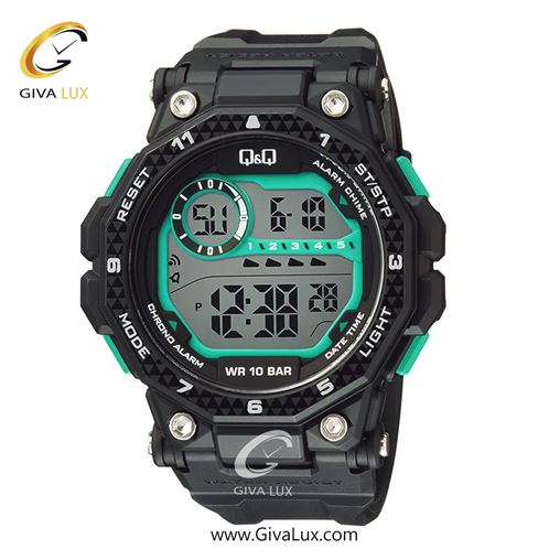 ساعت مچی اورجینال مردانه کیو اند کیو Q&Q مشکی | مشکی| مشکی| کد رفرنس G28A-005VY