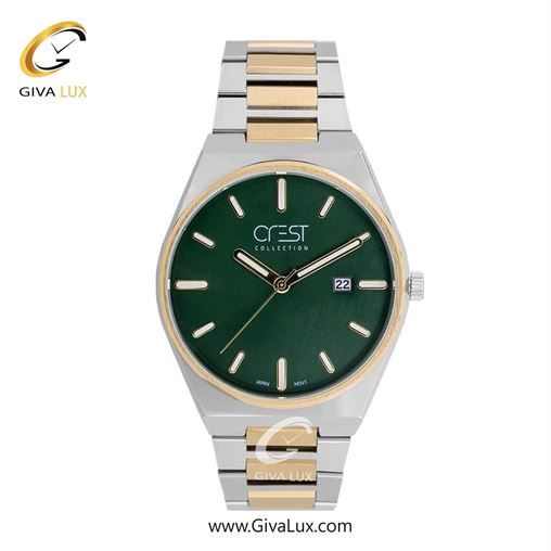 ساعت مچی اورجینال مردانه کرست نقره ای | نقره ای| سفید| کد رفرنس Crest 6287-1 G6287-2.jpg