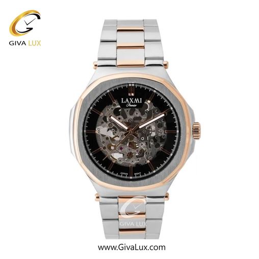 ساعت مچی اورجینال مردانه لاکسمی نقره ای-رزگلد | رزگلد-نقره ای| مشکی| کد رفرنس 8150-4G