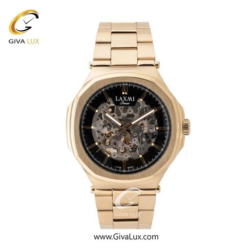 ساعت مچی اورجینال مردانه لاکسمی رزگلد | رزگلد-نقره ای| مشکی| کد رفرنس 8150-4G G8150-5.jpg