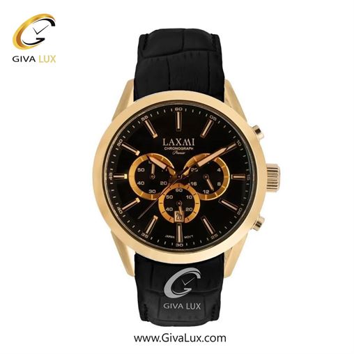 ساعت مچی اورجینال مردانه لاکسمی سه موتوره کرنوگراف رزگلد | مشکی| مشکی| کد رفرنس 8543-2G G8543-3.jpg