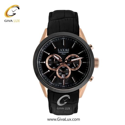 ساعت مچی اورجینال مردانه لاکسمی سه موتوره کرنوگراف رزگلد | مشکی| مشکی| کد رفرنس 8543-2G G8543-7.jpg