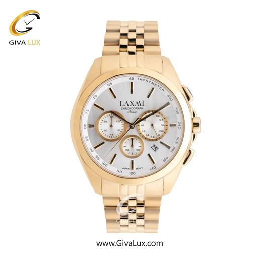 ساعت مچی اورجینال مردانه لاکسمی سه موتوره کرنوگراف رزگلد | نقره ای-رزگلد| قهوه ای| کد رفرنس 8544-16G G8544-17.jpg