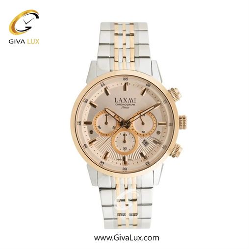 ساعت مچی اورجینال مردانه لاکسمی سه موتوره کرنوگراف رزگلد | نقره ای-رزگلد| مشکی| کد رفرنس 8546-7G G8546-8.jpg