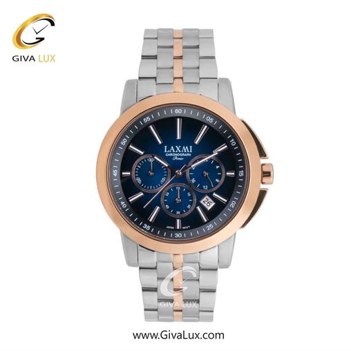ساعت مچی اورجینال مردانه لاکسمی سه موتوره کرنوگراف رزگلد | نقره ای-رزگلد| مشکی| کد رفرنس 8552-7G G8552-8.jpg