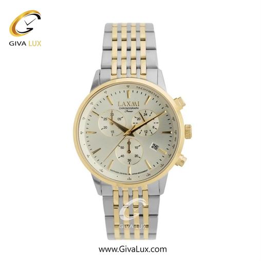ساعت مچی اورجینال مردانه لاکسمی سه موتوره کرنوگراف طلایی | نقره ای-طلایی| نقره ای| کد رفرنس 8562-2G