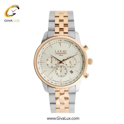 ساعت مچی اورجینال مردانه لاکسمی سه موتوره کرنوگراف رزگلد | رزگلد-نقره ای| سرمه ای| کد رفرنس 8563-2G G8563-3.jpg