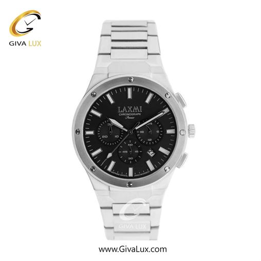 ساعت مچی اورجینال مردانه لاکسمی سه موتوره کرنوگراف نقره ای | نقره ای| مشکی| کد رفرنس 8563-7G G8568-1.jpg