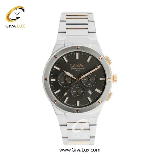 ساعت مچی اورجینال مردانه لاکسمی سه موتوره کرنوگراف نقره ای | رزگلد-نقره ای| دودی|تیتانیوم| کد رفرنس 8568-2G