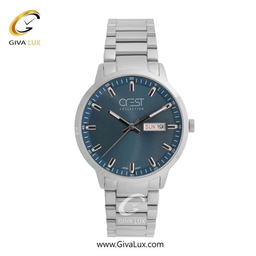 ساعت مچی اورجینال مردانه کرست نقره ای | نقره ای| مشکی| کد رفرنس Crest 9055-2 G9055-3.jpg