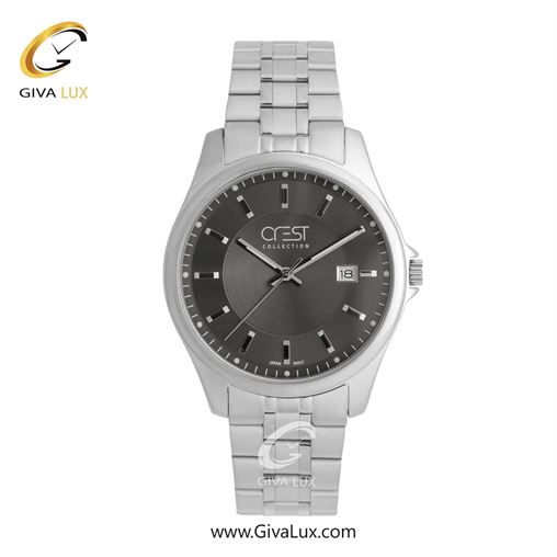 ساعت مچی اورجینال مردانه کرست نقره ای | نقره ای| نقره ای| کد رفرنس Crest 9057-1 G9057-2.jpg