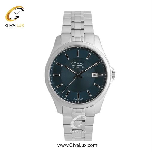 ساعت مچی اورجینال مردانه کرست نقره ای | نقره ای| دودی|تیتانیوم| کد رفرنس Crest 9057-2 G9057-3.jpg