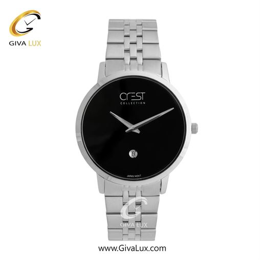 ساعت مچی اورجینال مردانه کرست نقره ای | نقره ای| مشکی| کد رفرنس Crest 9055-2 G9077-1.jpg