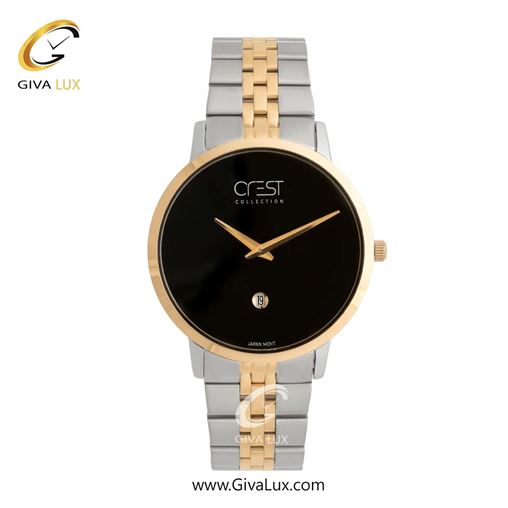 ساعت مچی اورجینال مردانه کرست نقره ای | نقره ای| سرمه ای| کد رفرنس Crest 9077-2 G9077-3.jpg