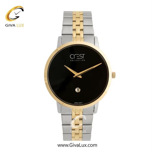 ساعت مچی اورجینال مردانه کرست رزگلد | رزگلد-نقره ای| مشکی| کد رفرنس Crest 9077-3 G9077-4.jpg