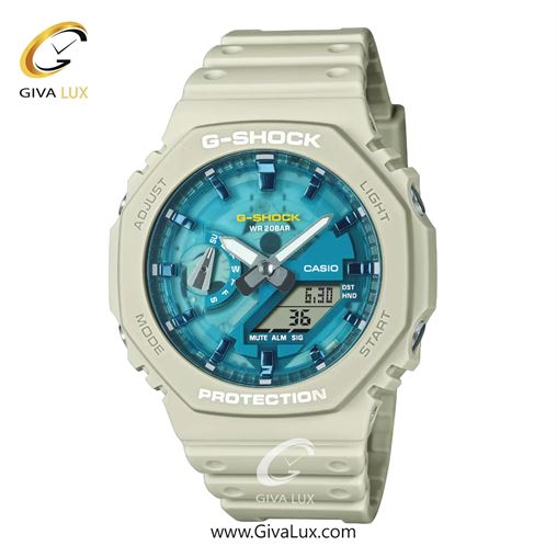 ساعت مچی اورجینال مردانه کاسیو Casio دو زمانه سرمه ای | سرمه ای| آبی| کد رفرنس جی شاک G-Shock GA-2100AS-2A GA-2100AS-5A.jpg