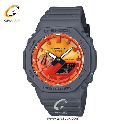 ساعت مچی اورجینال مردانه کاسیو Casio دو زمانه مشکی | مشکی| آبی-بنفش| کد رفرنس جی شاک G-Shock GA-2100FL-1A GA-2100FL-8A.jpg
