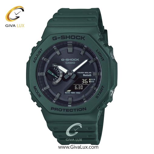 ساعت مچی اورجینال مردانه کاسیو Casio دو زمانه سبز | سبز| مشکی| کد رفرنس جی شاک G-Shock GA-B2100-3A GA-B2100-3A.jpg