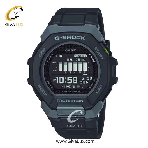 ساعت مچی اورجینال مردانه کاسیو Casio مشکی-طوسی | مشکی| مشکی| کد رفرنس جی شاک G-Shock GBD-300-1D