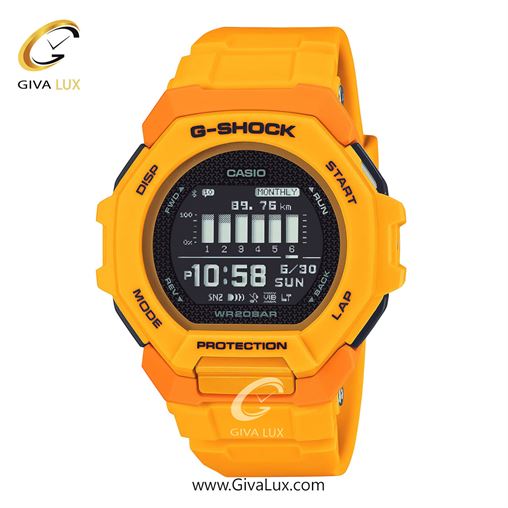 ساعت مچی اورجینال مردانه کاسیو Casio زرد | زرد| مشکی| کد رفرنس جی شاک G-Shock GBD-300-9DR