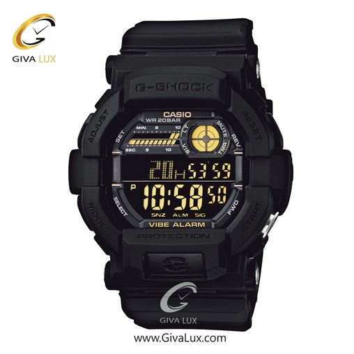 ساعت مچی اورجینال مردانه کاسیو Casio مشکی | مشکی| مشکی| کد رفرنس جی شاک G-Shock GD-350-1B
