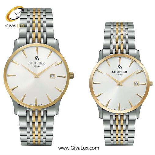 ساعت مچی اورجینال ست شوپیر | Shupier  نقره ای | نقره ای| آبی| کد رفرنس GL206A003 GL172A004.jpg