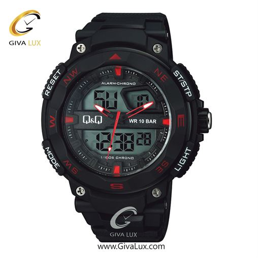 ساعت مچی اورجینال کیو اند کیو مردانه دو زمانه مشکی | مشکی | مشکی | کد رفرنس GW85J006Y