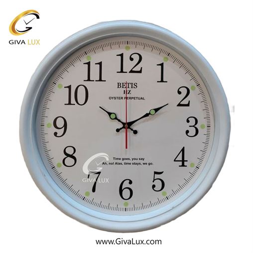 ساعت دیواری اورجینال بتیس PVC سفید| کد رفرنس HZ
