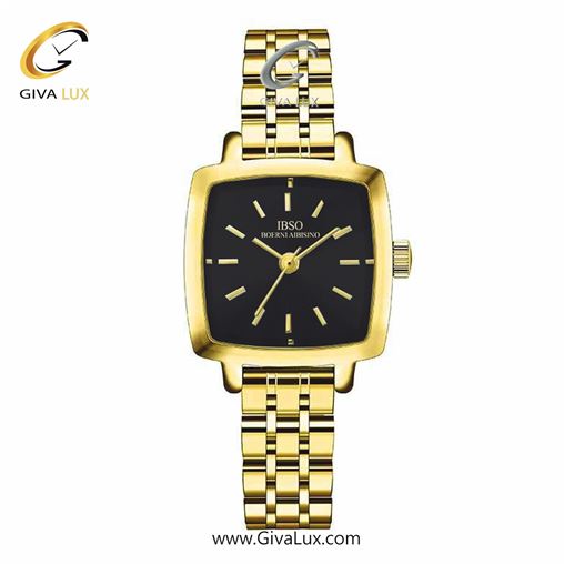 ساعت مچی اورجینال زنانه ایبسو | IBSO   طلایی | نقره ای-طلایی| مشکی| کد رفرنس IB1069 IB1069L-Gold-Black.jpg