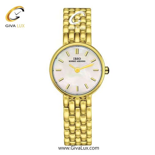 ساعت مچی اورجینال زنانه ایبسو | IBSO   نقره ای | نقره ای| سفید صدفی| کد رفرنس IB6868 IB6868-Gold-White-1.jpg
