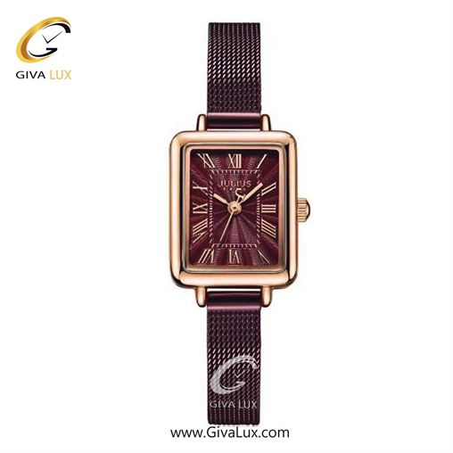 ساعت مچی اورجینال زنانه جولیوس رزگلد | بادمجانی| بادمجانی| کد رفرنس JA-1232E