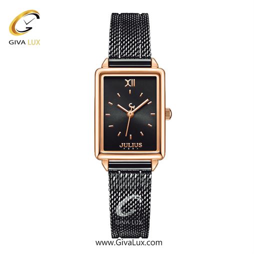 ساعت مچی اورجینال زنانه جولیوس رزگلد | مشکی| مشکی| کد رفرنس JA-1263D