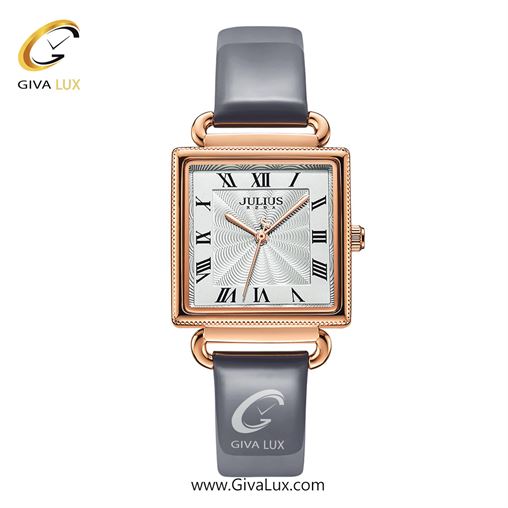 ساعت مچی اورجینال زنانه جولیوس رزگلد | طوسی| نقره ای| کد رفرنس JA-1266A