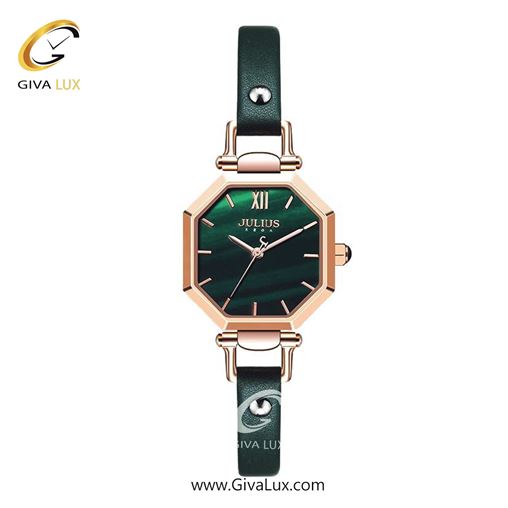 ساعت مچی اورجینال زنانه جولیوس رزگلد | سبز یشمی تیره| سبز یشمی تیره| کد رفرنس JA-1289B