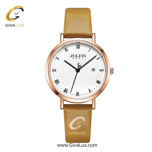 ساعت مچی اورجینال زنانه جولیوس رزگلد | عسلی| نقره ای| کد رفرنس JA-1325B
