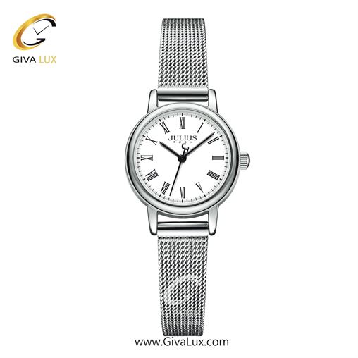 ساعت مچی اورجینال زنانه جولیوس نقره ای | نقره ای| سفید| کد رفرنس JA-1337E