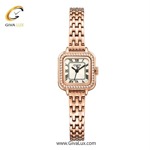 ساعت مچی اورجینال جولیوس زنانه رزگلد | رزگلد | نقره ای | کد رفرنس JA-1449B