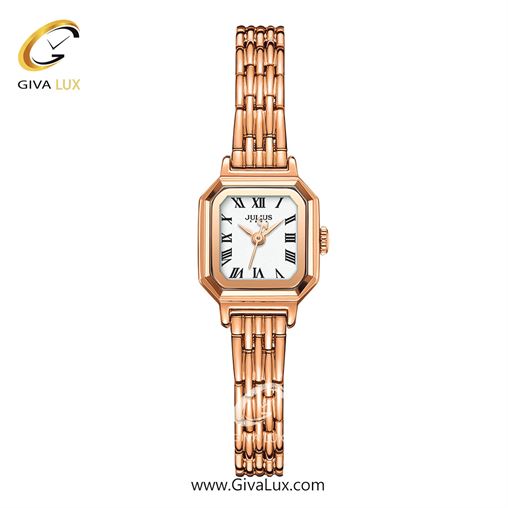 ساعت مچی اورجینال زنانه جولیوس رزگلد | رزگلد| سفید| کد رفرنس JA-1454G