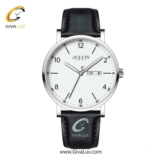 ساعت مچی اورجینال زنانه جولیوس نقره ای | مشکی| سفید| کد رفرنس JA-1516A