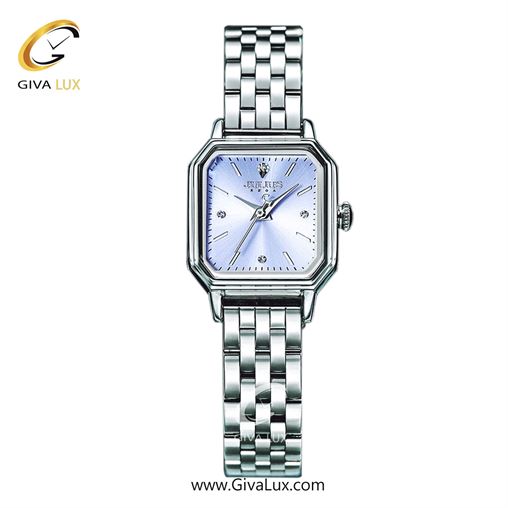 ساعت مچی اورجینال زنانه جولیوس نقره ای | نقره ای| آبی| کد رفرنس JA-1557B