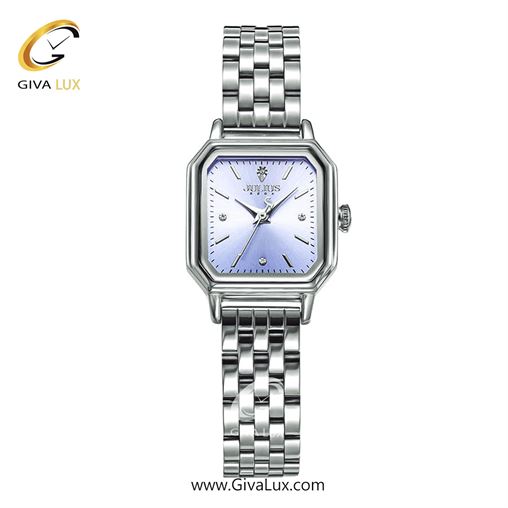 ساعت مچی اورجینال زنانه جولیوس نقره ای | نقره ای| آبی| کد رفرنس JA-1557B