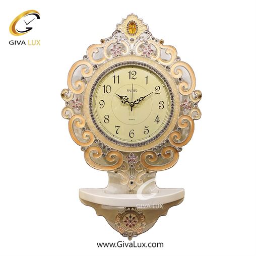 ساعت دیواری اورجینال والتر آلیاژ فلزی-چوب سفید| کد رفرنس KS009W KS009W.jpg