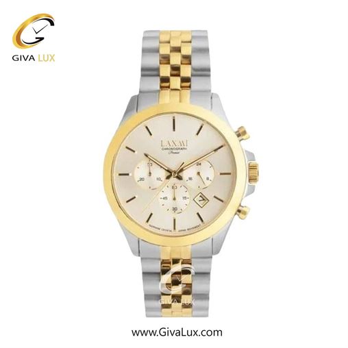 ساعت مچی اورجینال زنانه لاکسمی سه موتوره کرنوگراف طلایی | طلایی-نقره ای| نقره ای| کد رفرنس 8517-2L L8517-3.jpg