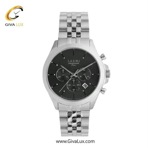ساعت مچی اورجینال زنانه لاکسمی سه موتوره کرنوگراف نقره ای | نقره ای| مشکی| کد رفرنس 8517-5L