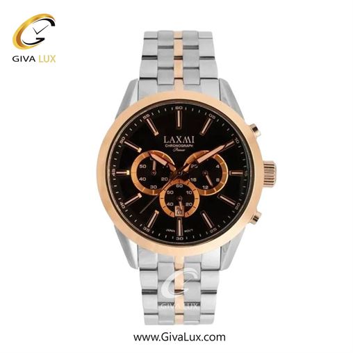 ساعت مچی اورجینال زنانه لاکسمی سه موتوره کرنوگراف رزگلد | نقره ای-رزگلد| نقره ای| کد رفرنس 8543-14L L8543-16.jpg