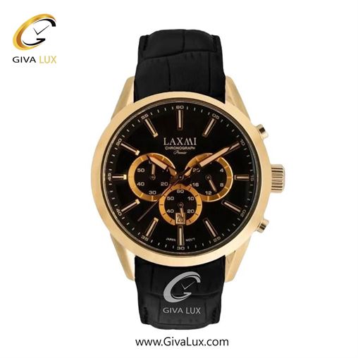 ساعت مچی اورجینال زنانه لاکسمی سه موتوره کرنوگراف رزگلد | مشکی| مشکی| کد رفرنس 8543-2L L8543-3.jpg