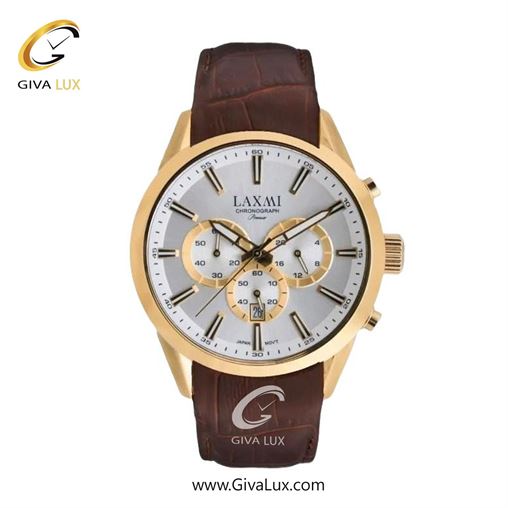 ساعت مچی اورجینال زنانه لاکسمی سه موتوره کرنوگراف رزگلد | قهوه ای| نقره ای| کد رفرنس 8543-4L L8543-5.jpg