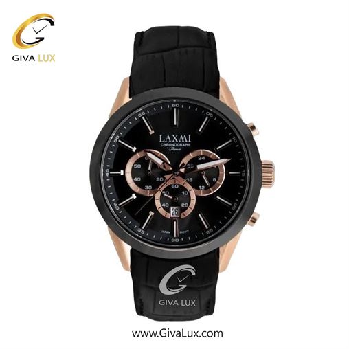 ساعت مچی اورجینال زنانه لاکسمی سه موتوره کرنوگراف رزگلد | قهوه ای| رزگلد| کد رفرنس 8543-6L L8543-7.jpg