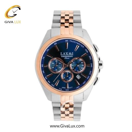 ساعت مچی اورجینال زنانه لاکسمی سه موتوره کرنوگراف رزگلد | نقره ای-رزگلد| قهوه ای| کد رفرنس 8544-14L L8544-15.jpg